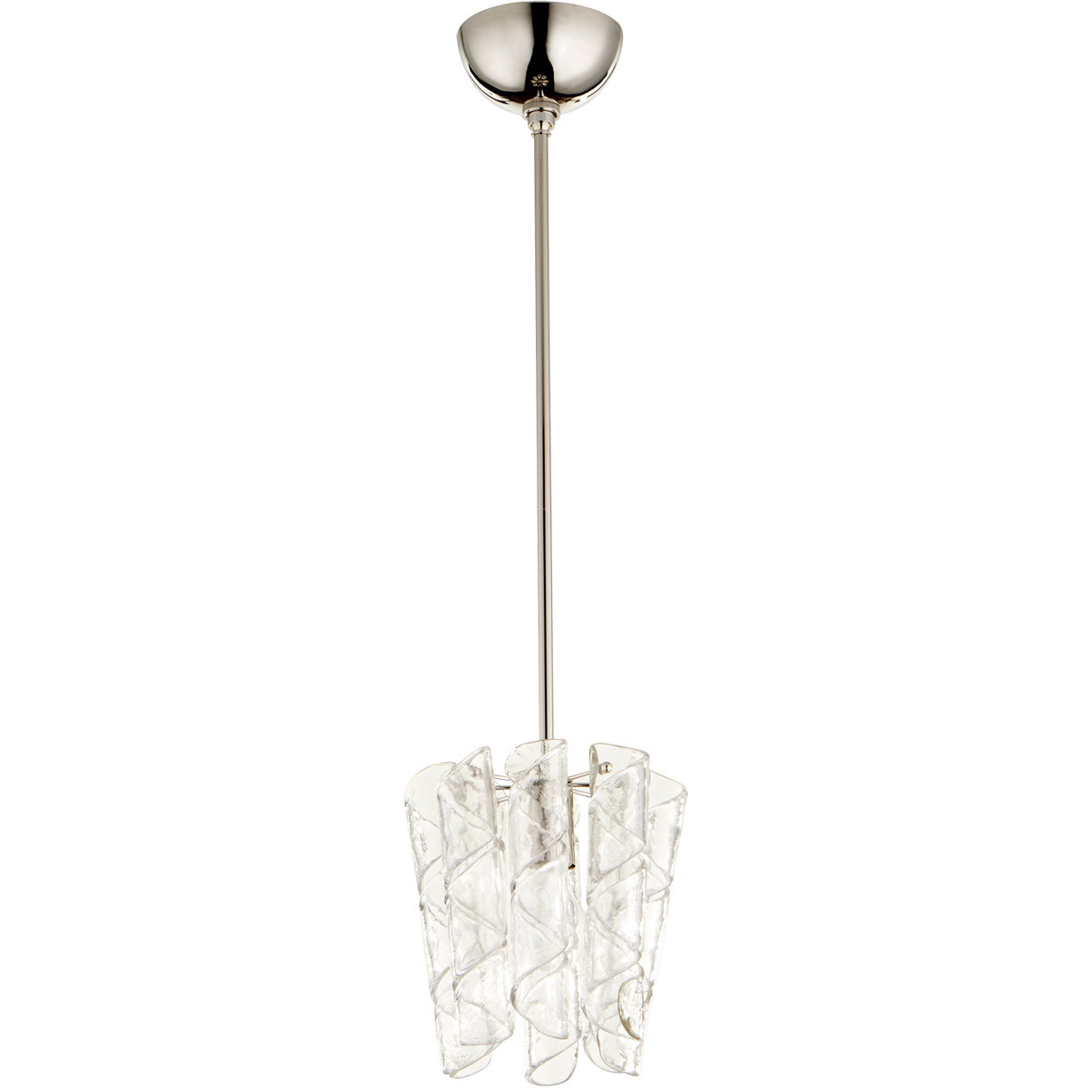 Cyan Design 09666 Cannoli 1 Light 8 Inch Polished Nickel Pendant Picture 1 Of 2