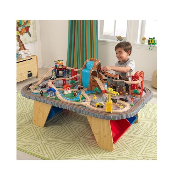 Kidkraft 17498 Train Table Set With Waterfall Junction Children Toys ... Kidkraft 17498 Train Table Set With Waterfall Junction Children Toys ...