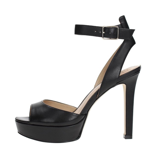 SCARPE DONNA GUESS SANDALO PELLE TC110 PL25 CATORY NERO DS18GU30 SCARPE DONNA GUESS SANDALO PELLE TC110 PL25 CATORY NERO DS18GU30