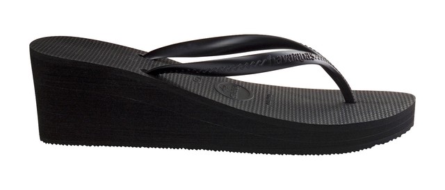 HAVAIANAS alta moda nero infradito con zeppa HAVAIANAS alta moda nero infradito con zeppa