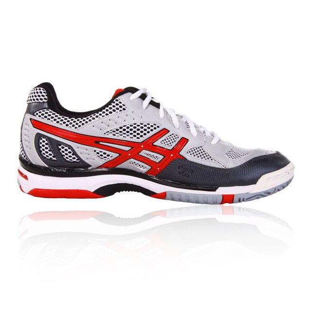 Asics Uomo Gel Beyond 3 Indoor Campo Scarpe da Ginnastica Palestra Rosso Bianco Asics Uomo Gel Beyond 3 Indoor Campo Scarpe da Ginnastica Palestra Rosso Bianco