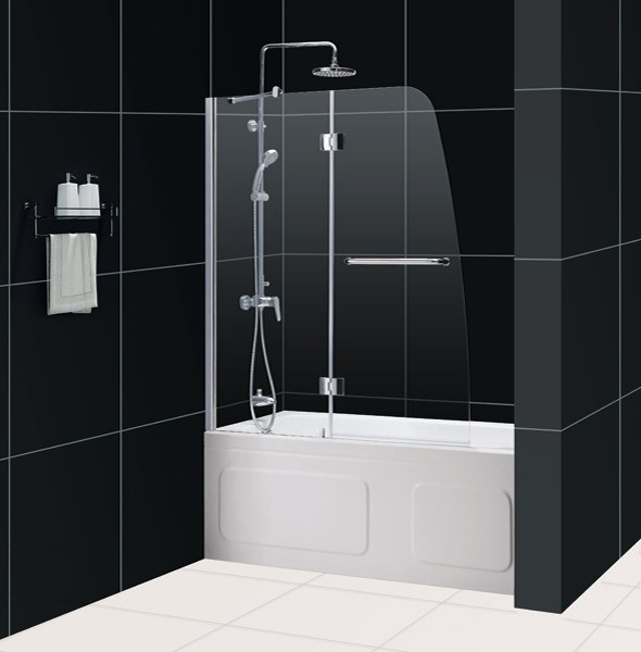Dreamline Shdr 3148586 Aqua Hinged Tub Shower Door 48 X 58 With Ebay Picture 1 Of 4