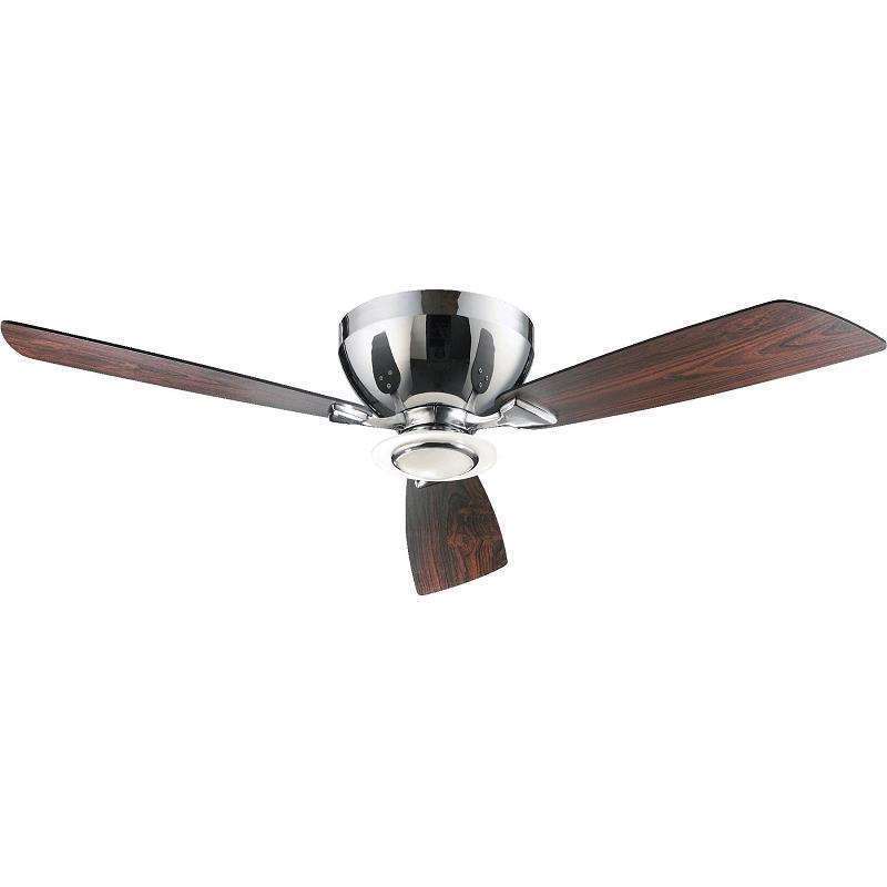 Quorum 70523 14 Nikko 52 Inch Chrome With Dark Teak Blades Ceiling Picture 1 Of 2