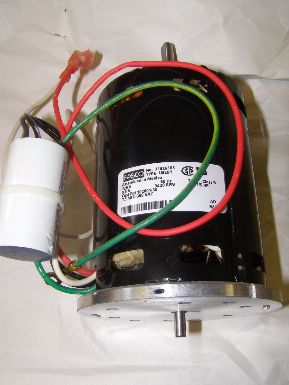 102001-30 Motor For Desa Master Reddy Heaters 102001-21 102001-33 21935