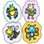Bees, Bugs & More Shape Stickers - Office Product NEW 2013-01-02