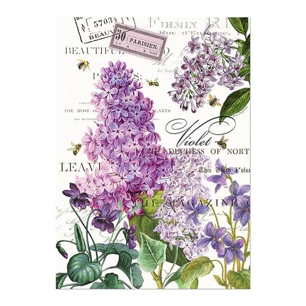 Michel Design Works Cotton Kitchen Dish Towel Lilac/violets Michel Design Works Cotton Kitchen Dish Towel Lilac/violets