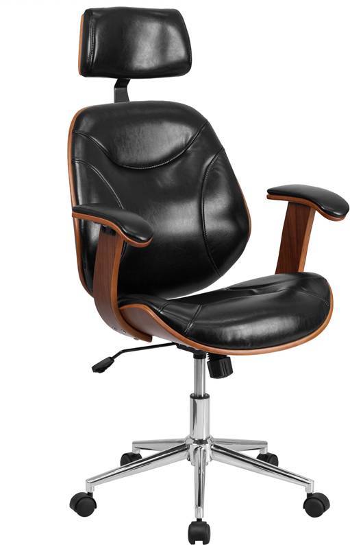 High Back Black Leather Executive Wood Swivel Office Chair Ebay High Back Black Leather Executive Wood Swivel Office Chair Be The First To Write A Review About This Product 3 Watching Picture 1 Of