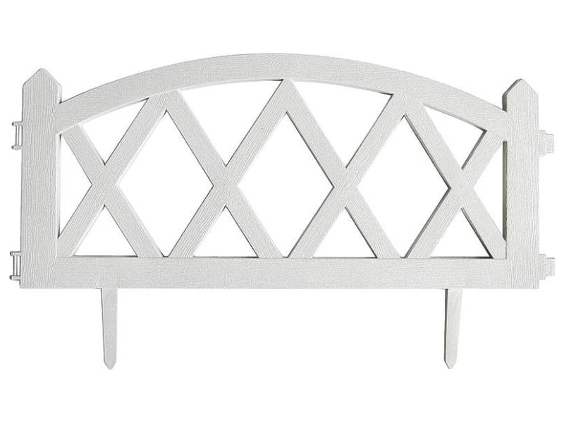 Mintcraft Gf 3118 4 Pack Garden Fence 24 By 13 Inch White Picture 1 Of