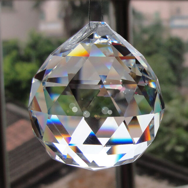 1pc Crystal Ball For Wedding Hanging Faceted Glass Sphere Prism 1pc Crystal Ball For Wedding Hanging Faceted Glass Sphere Prism Chandelier Decor
