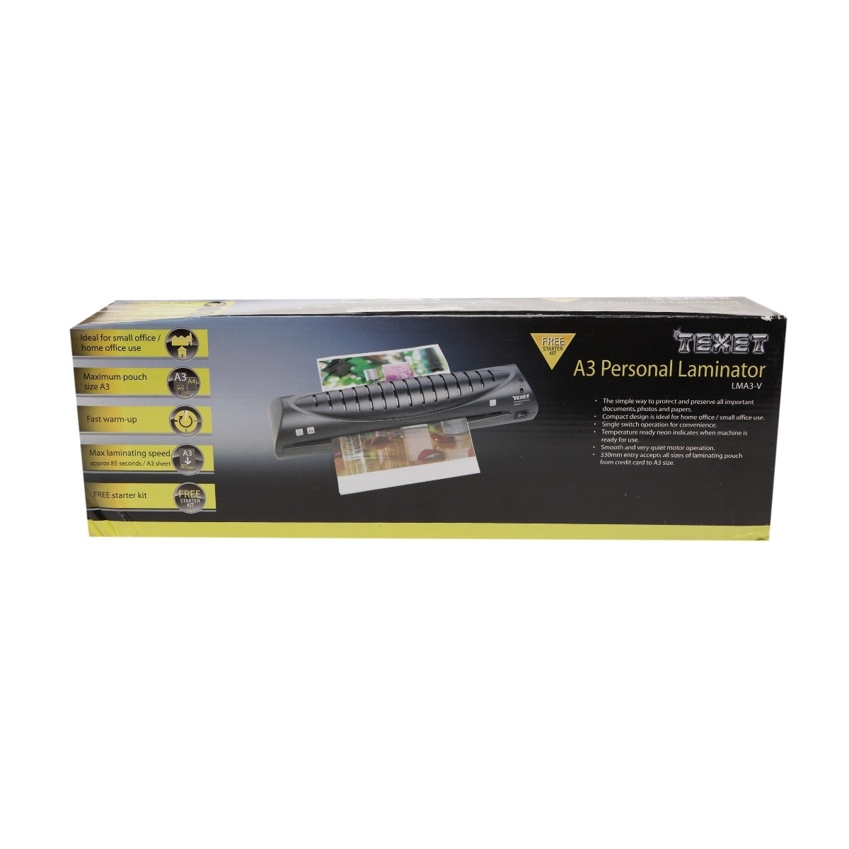 texet lma3 v home office personal a3 hot laminator ebay office max laminating sheets