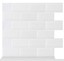 Tic Tac Tiles® - Premium 3D Peel & Stick Wall Tile in Subway White(5 sheets)