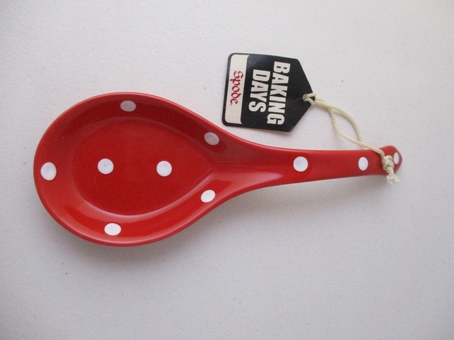 Spode Baking Days Red Spoon Rest | eBay Spode Baking Days Red Spoon Rest | eBay