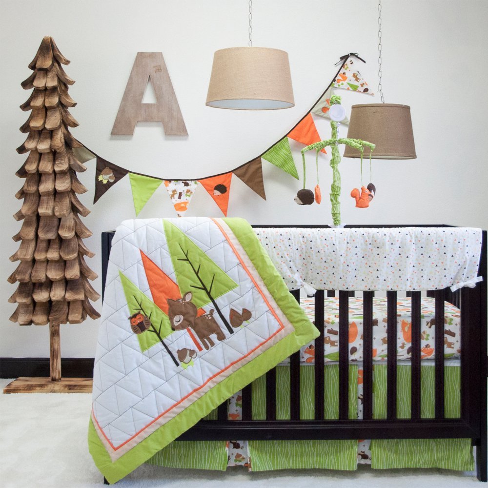 Pam Grace Creations Charming Forest 6 Piece Crib Bedding Set Picture 1 Of 4