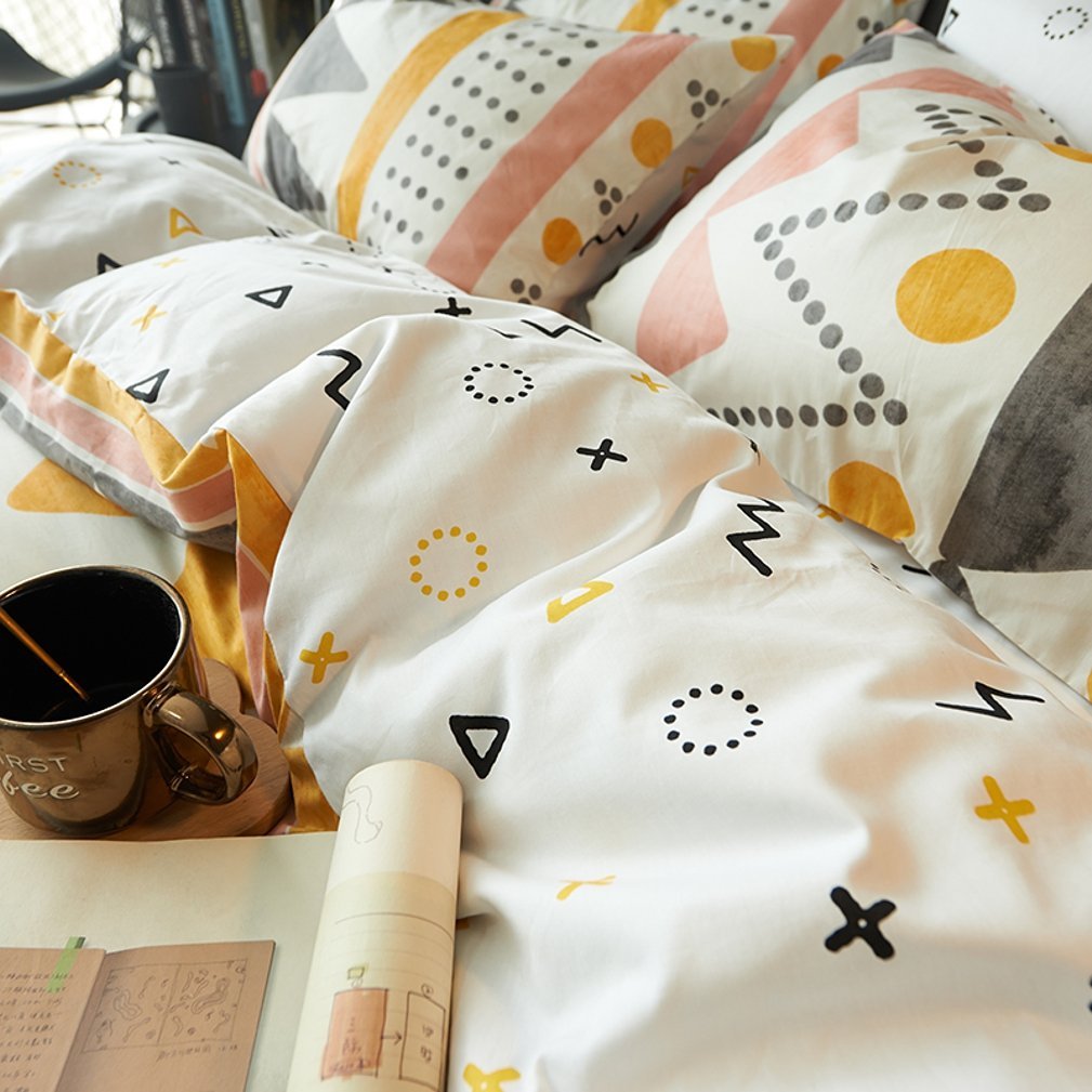 Modern Boho Tribal Bedding Aztec Stripe Print Cotton Duvet Quilt Brand New T