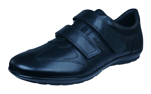 Geox U Symbol D Scarpe Da Casuales In Pelle Da Uomo Nero Geox U Symbol D Scarpe Da Casuales In Pelle Da Uomo Nero
