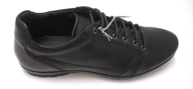 SCARPA UOMO 4 STAGIONI GEOX PELLE STRINGATA MODA SUOLA PIATTA NERO SCARPA UOMO 4 STAGIONI GEOX PELLE STRINGATA MODA SUOLA PIATTA NERO