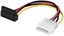 SATA Strom Kabel Adapter 4 PIN Stecker auf S-ATA Buchse gewinkelt 15cm 0,15 m