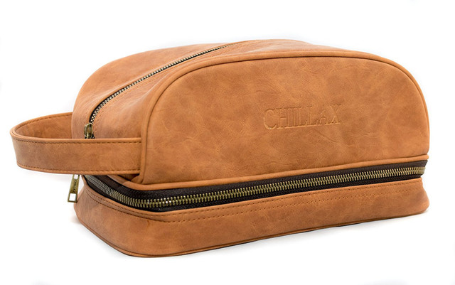 Toiletry Bag By Chillax Rugged Leather Travel Dopp Kit Best Mens Toiletry Bag By Chillax Rugged Leather Travel Dopp Kit Best Mens Shaving A