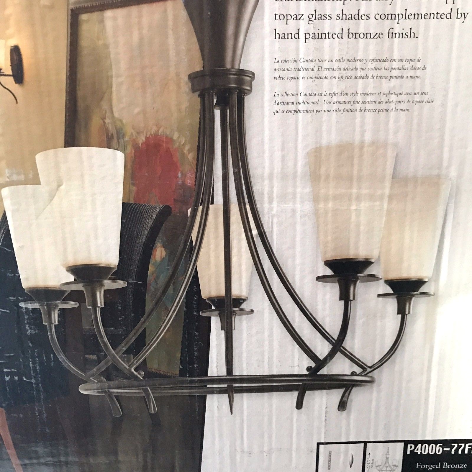 Progress Lighting Cantata Collection Forged Bronze 5 Light Picture 1 Of 3