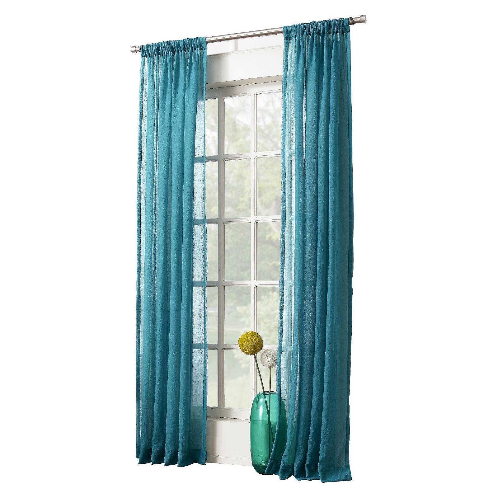No 918 Tayla Crushed Sheer Curtain Panel 50 By 84 Inch White W6 Picture 1 Of 3
