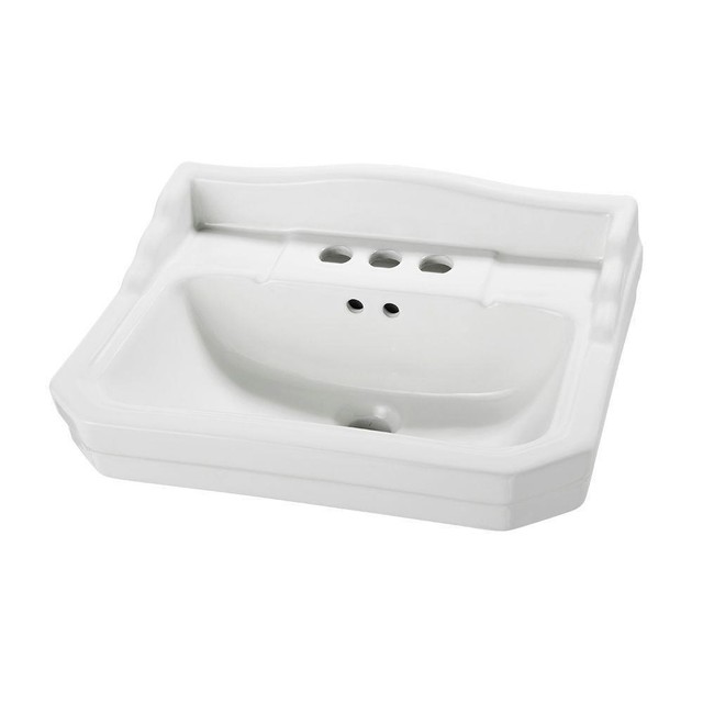 Foremost Series 1920 Petite Pedestal Sink Basin 7 White L Pedestal Sink Basin In White F 1920