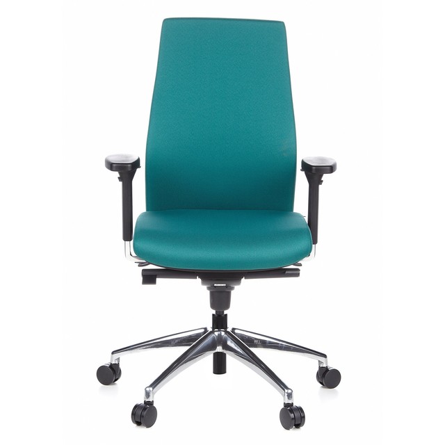 Hjh Office Skave 200 Dark Green Fabric Executive Chair Picture 2 Of 12
