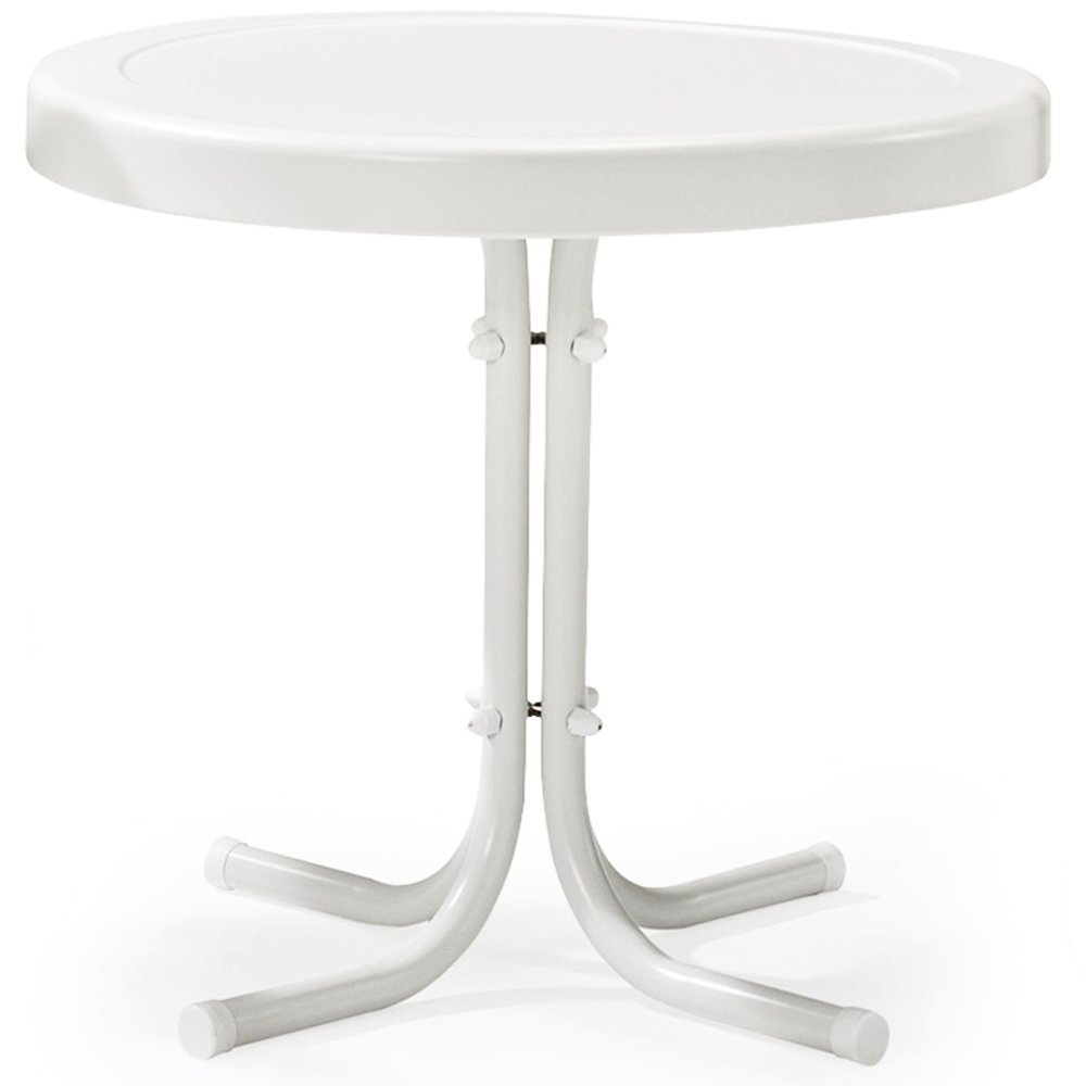 Crosley Griffith Outdoor 20 Inch Metal Side Table Co1011a Wh White Picture 1 Of 3