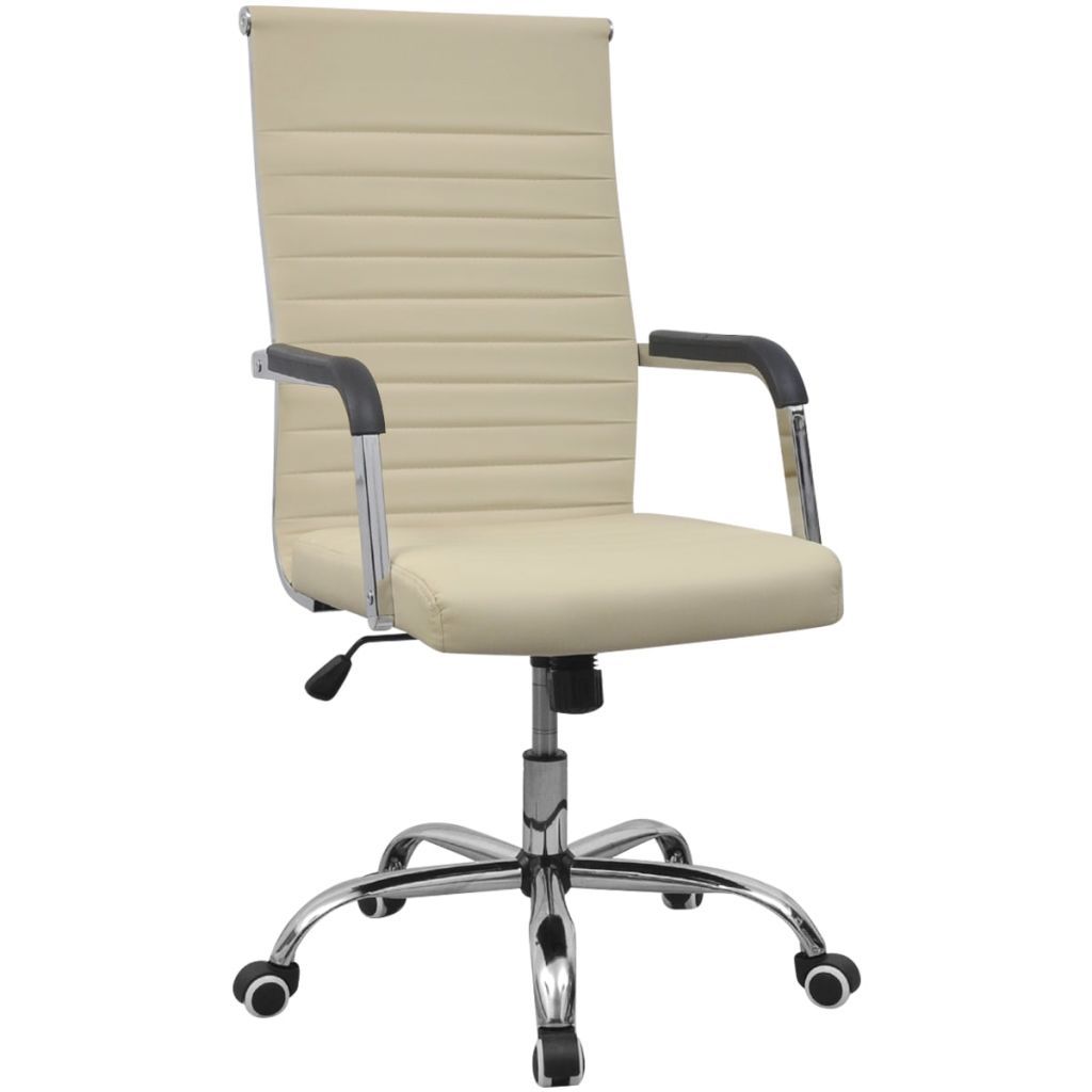 Vidaxl High Back Executive Swivel Computer Desk Pu Leather Office Picture 1 Of 5