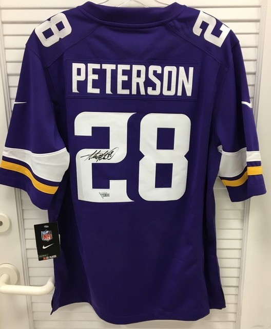 adrian peterson autographed jersey adrian peterson autographed jersey