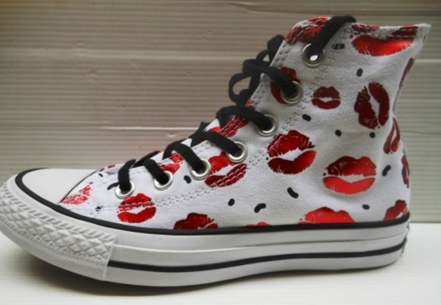 350 CONVERSE SCARPA DONNA AS HI CANVAS GRAPHICS WHITE/LIPS 552744C EUR 39 UK 6 350 CONVERSE SCARPA DONNA AS HI CANVAS GRAPHICS WHITE/LIPS 552744C EUR 39 UK 6