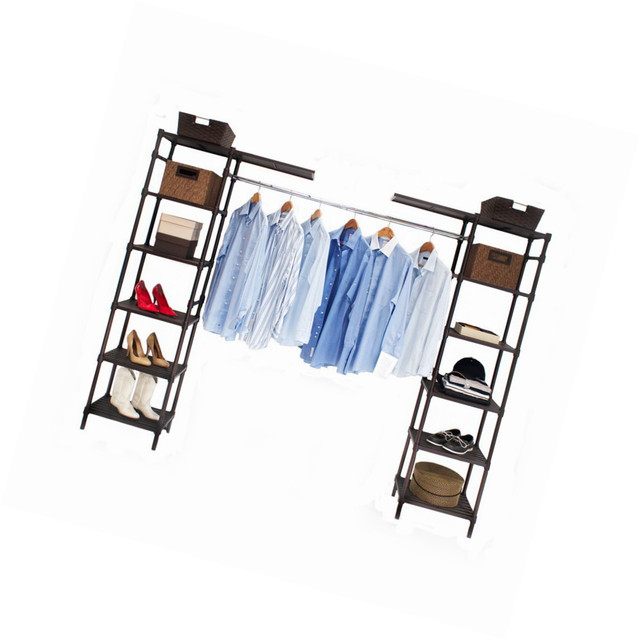 Seville Classics Expandable Closet Organizer System Resin Slat Seville Classics Expandable Closet Organizer System Resin Slat
