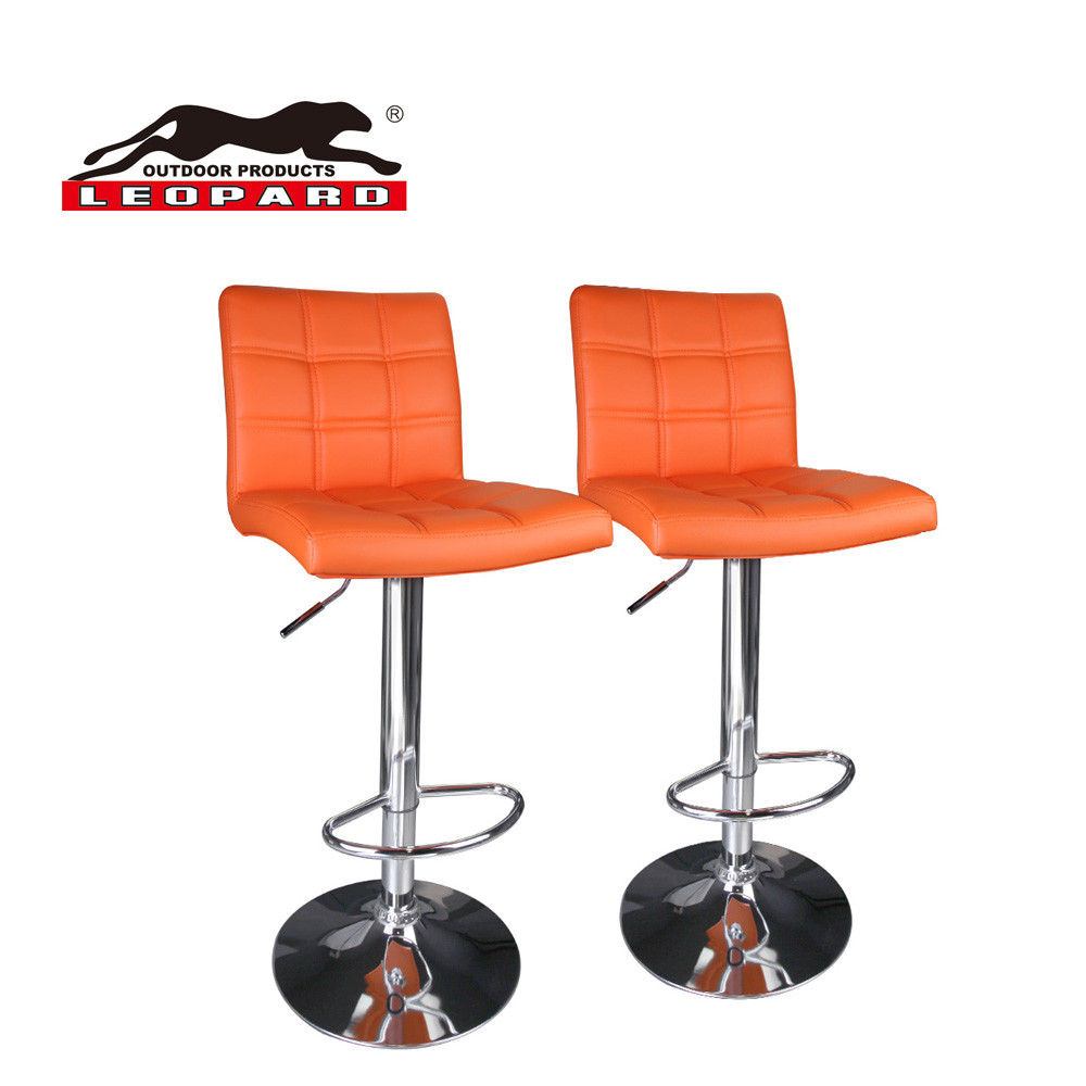 Square Leather Bar Stools Jonathan Steele Modern Square Leather Adjule Bar Stools With Back Set Of 2
