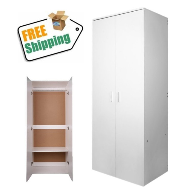 Best 2 Door Soft Close White Wardrobe Bedroom Closet Best 2 Door Soft Close White Wardrobe Bedroom Closet Storage Furniture