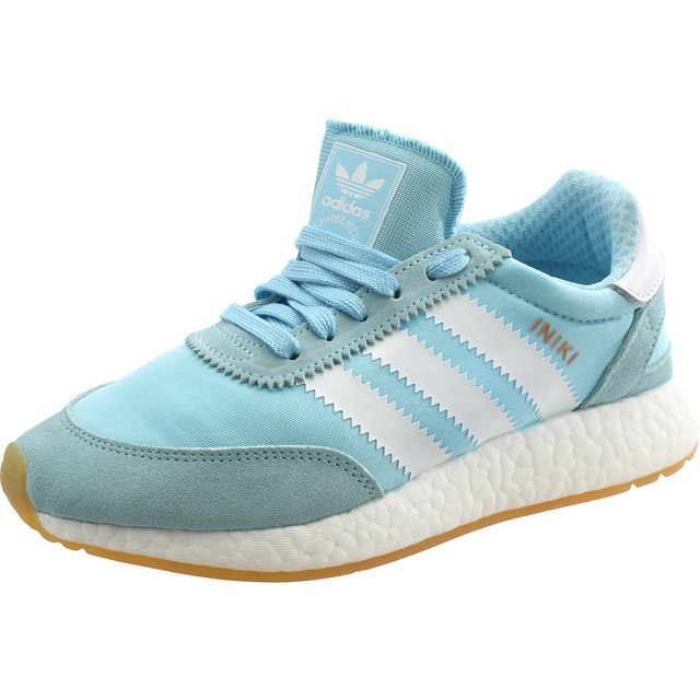 adidas Originals Iniki Runner W Blu Ghiaccio Pelle Scamosciata Trainers adidas Originals Iniki Runner W Blu Ghiaccio Pelle Scamosciata Trainers