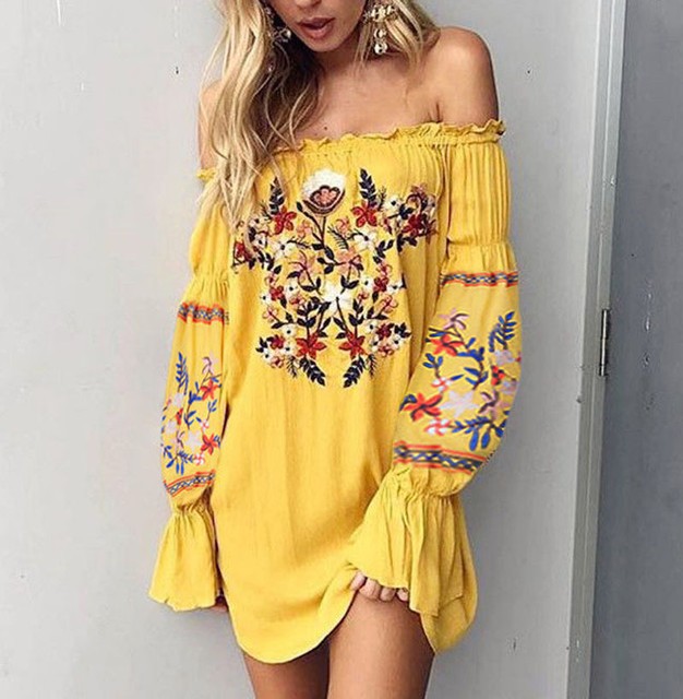 Mexican Embroidered Dress