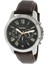 Fossil Herren Grant FS4813 braunes Leder Japanische Quarz Modeuhr
