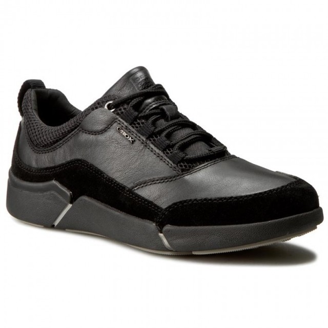 Geox sneaker uomo modello Ailand in pelle nero 27GU Geox sneaker uomo modello Ailand in pelle nero 27GU