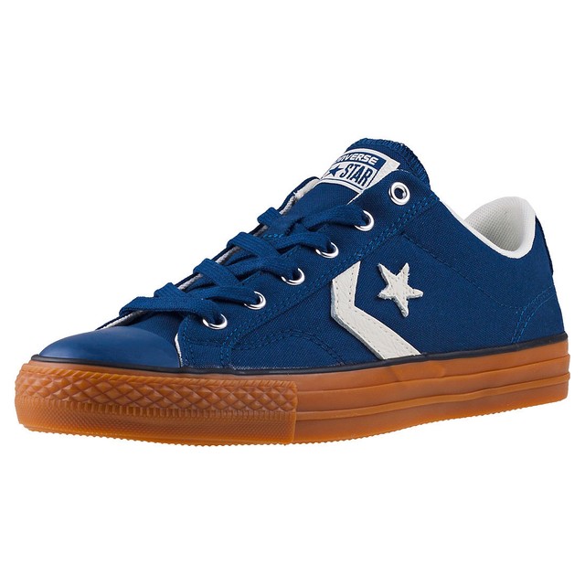 Converse Star Player Ox Da Uomo Navy Gum Scarpe Da Ginnastica in Tela UK 7 Converse Star Player Ox Da Uomo Navy Gum Scarpe Da Ginnastica in Tela UK 7