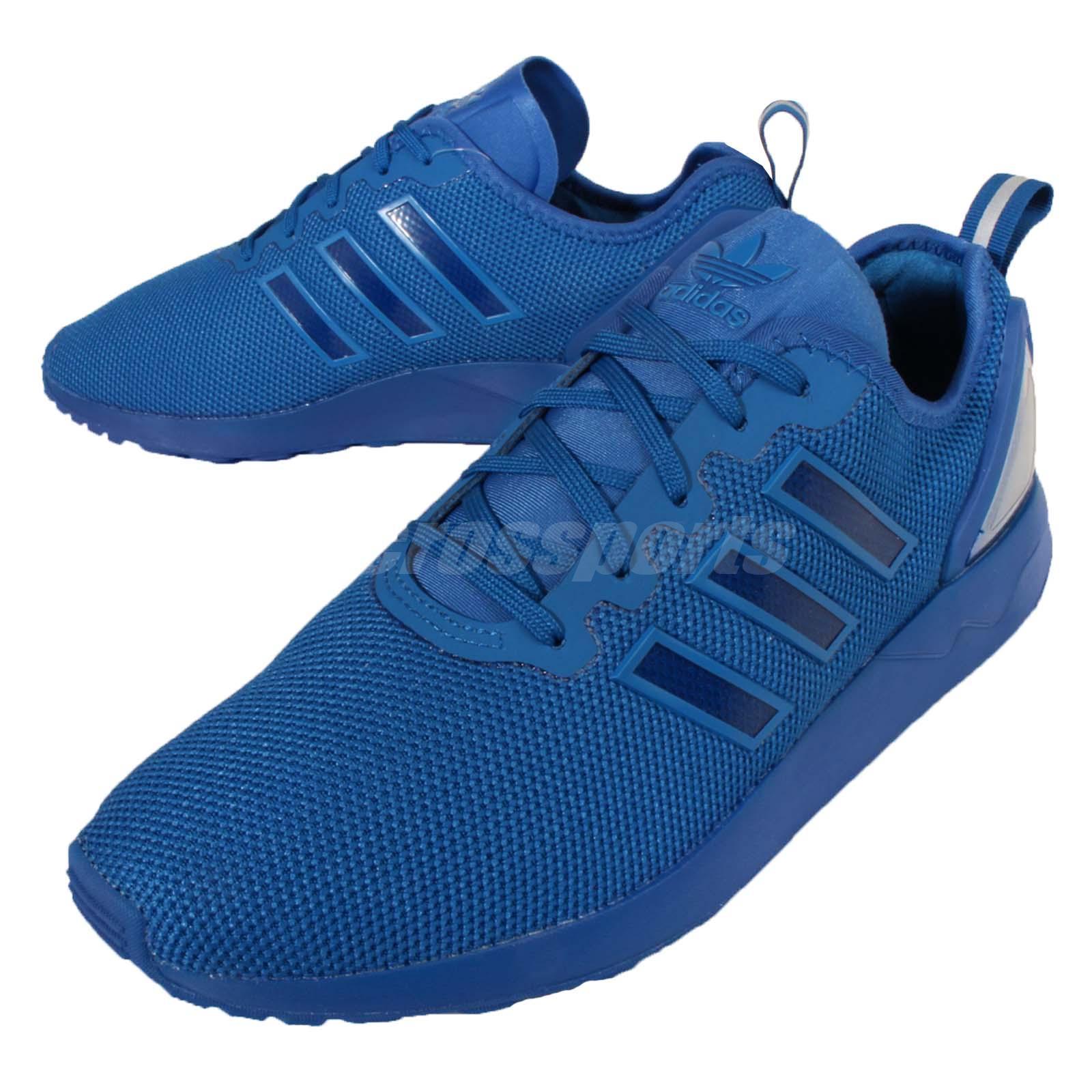 adidas originali zx flusso avanzata mens scarpe blu. adidas originali zx flusso avanzata mens scarpe blu.