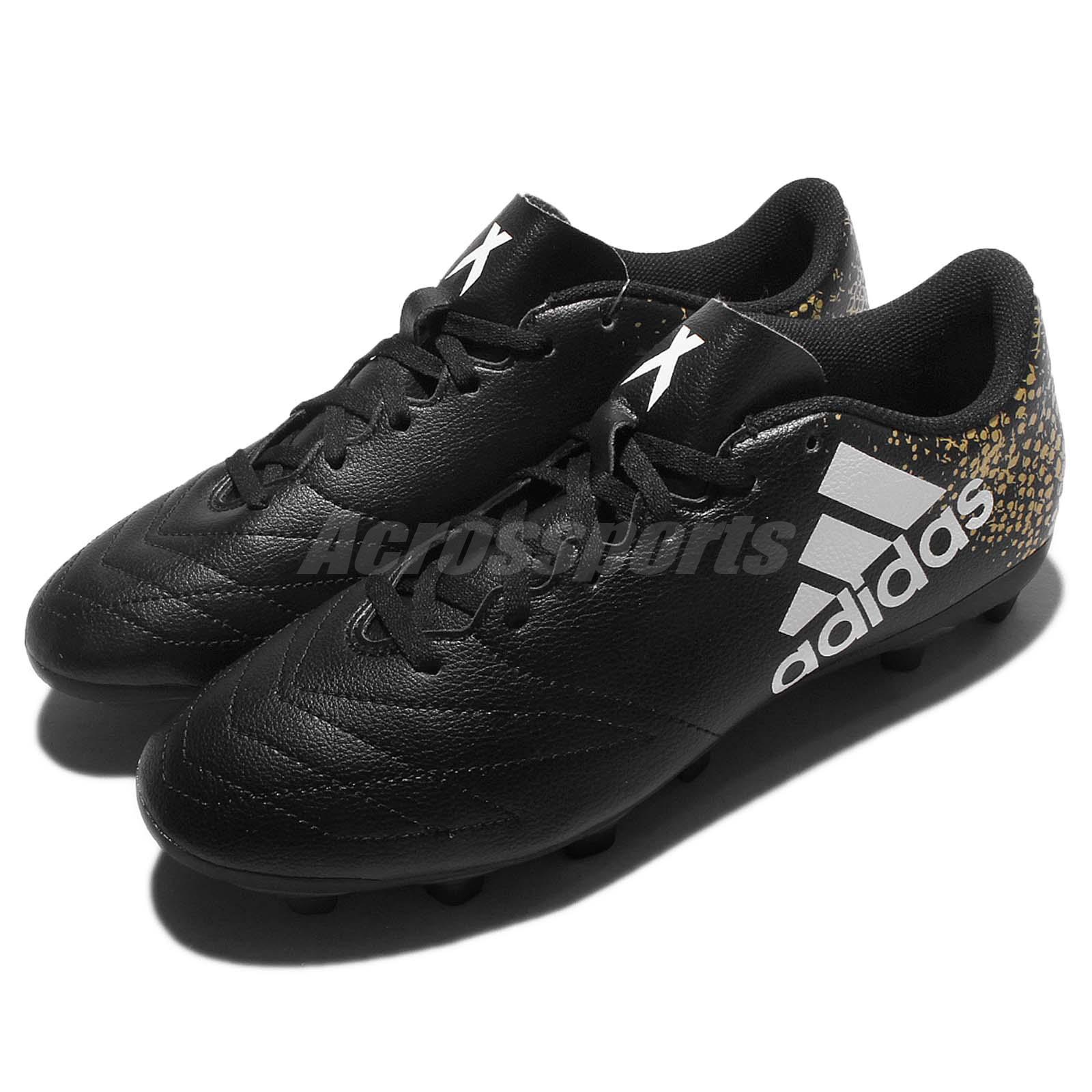 adidas X 16.4 FxG Flexible Ground Black Gold Men Soccer Shoe Cleats Boots BB3812 adidas X 16.4 FxG Flexible Ground Black Gold Men Soccer Shoe Cleats Boots BB3812