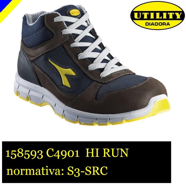 Diadora Run High S3 Scarpe da Lavoro Unisex Adulto Marrone Marrone w9l Diadora Run High S3 Scarpe da Lavoro Unisex Adulto Marrone Marrone w9l