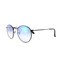 Authentic Ray-Ban Sunnie Round RB3447 002/4O Blue Gradient Mirror Lens Blk Frm