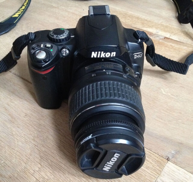 Nikon D D40 6.1MP Digital SLR Camera  Black Kit w/ 1855mm Lens  eBay