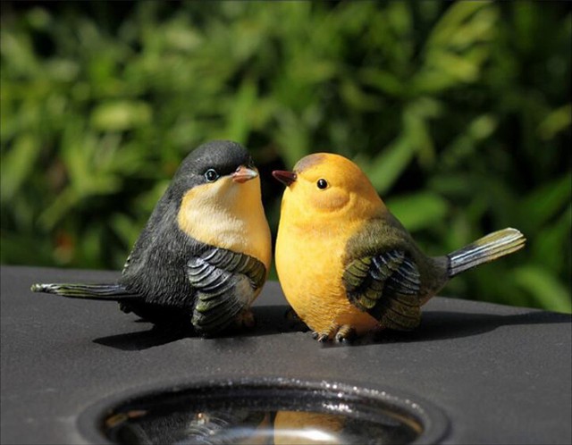2 Resin Love Birds Figurine Model Home Garden Desk Decor Ornament ... 2 Resin Love Birds Figurine Model Home Garden Desk Decor Ornament ...