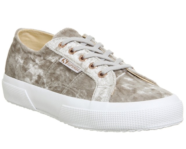 Donna SUPERGA 2750 Scarpe sportive grigio chiaro velluto ESCLUSIVO da ginnastica Donna SUPERGA 2750 Scarpe sportive grigio chiaro velluto ESCLUSIVO da ginnastica