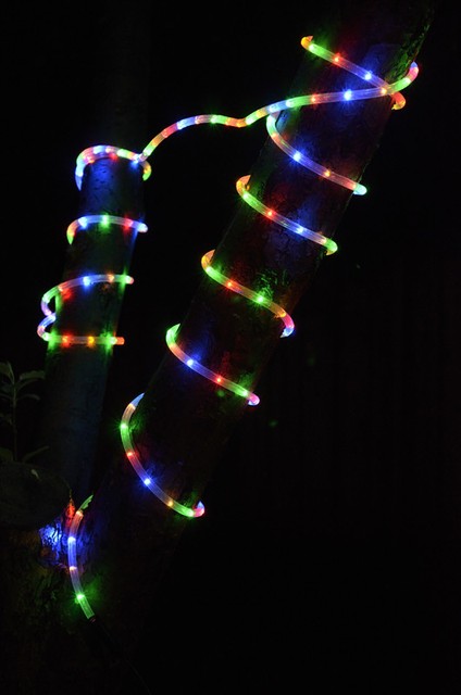 Fantado Rgb Outdoor Led Fairy String Rope Light 33 Ft Clear Ac Rgb Outdoor Led Fairy String Rope Light 33 Ft Clear Ac Plug
