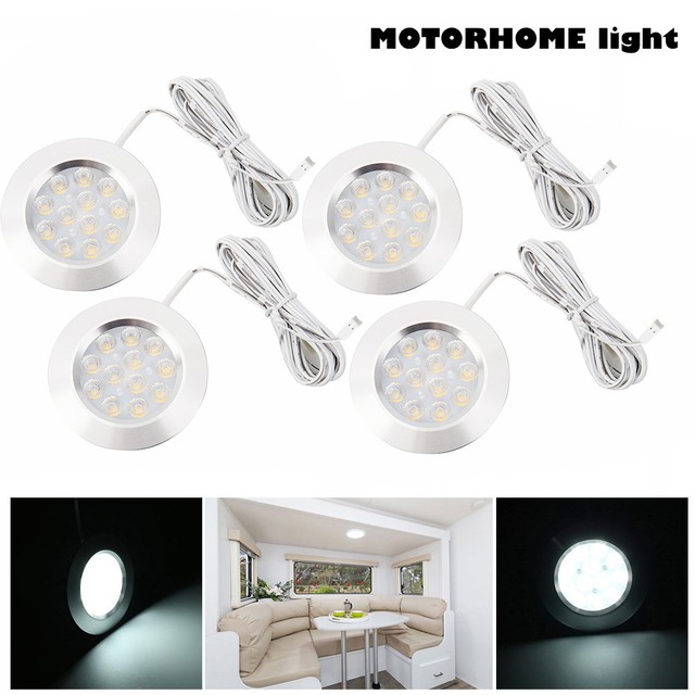 4x 12v Led Interior Lights Downlighter For Vw T6 T5 Camper Van 4x 12v Led Interior Lights Downlighter For Vw T6 T5 Camper Van Motorhome Caravan