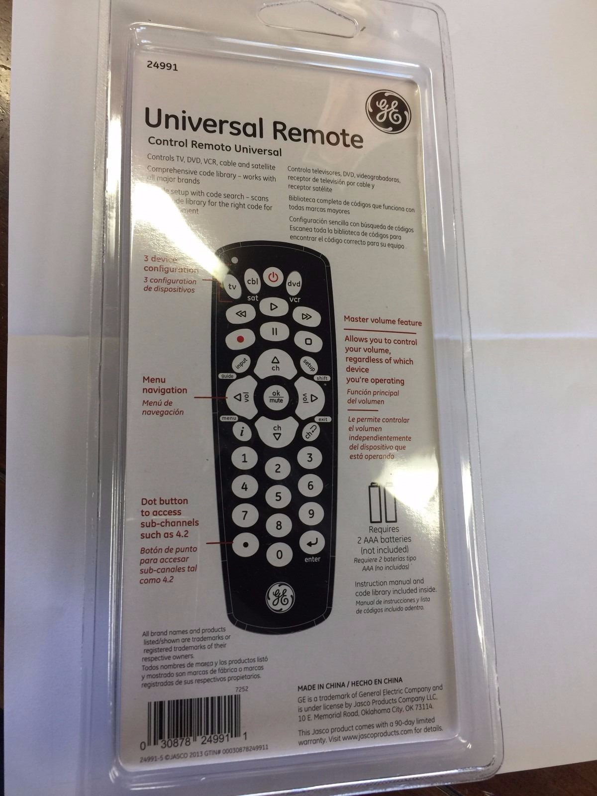 User Manual For Philips Universal Remote Cl035a