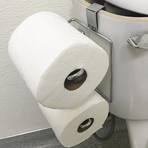 Huji Chrome Hanging Over The Tank 2 Toilet Paper Rolls Holder ... Huji Chrome Hanging Over The Tank 2 Toilet Paper Rolls Holder ...