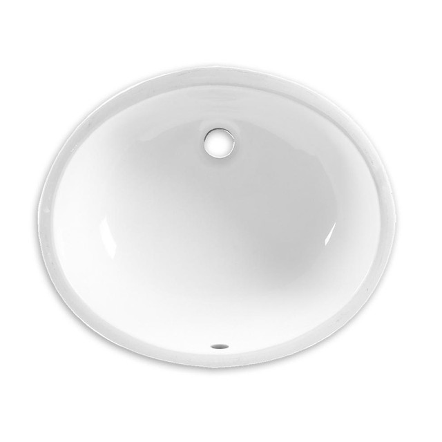 American Standard 0495 221 020 Ovalyn 17 Inch Basin Undercounter American Standard Ovalyn Undercounter Oval Lavatory Sink White 0495 221 020